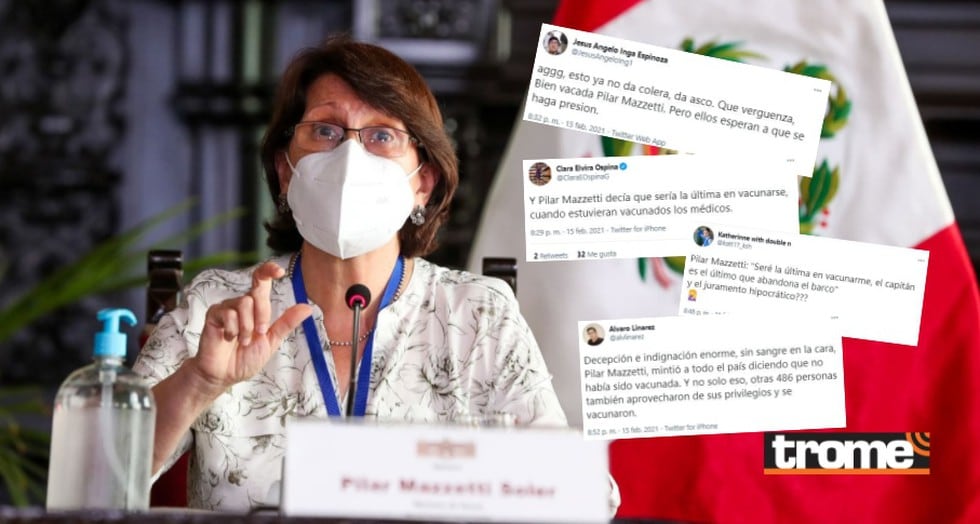 Pilar Mazzetti y la indignación de Twitter al saberse que la ex ministra se vacunó