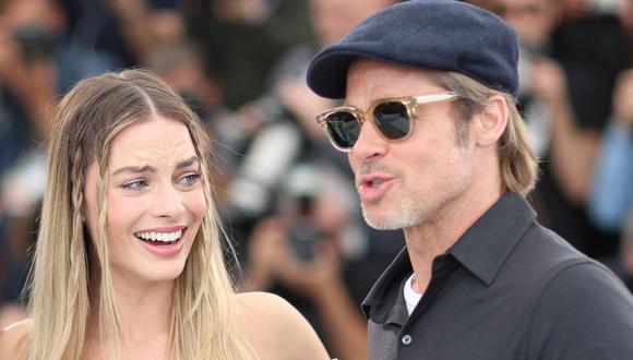 Margot Robbie y Brad Pitt vuelven a grabar juntos una película. Entérate qué pasó ahora (Foto: AFP)