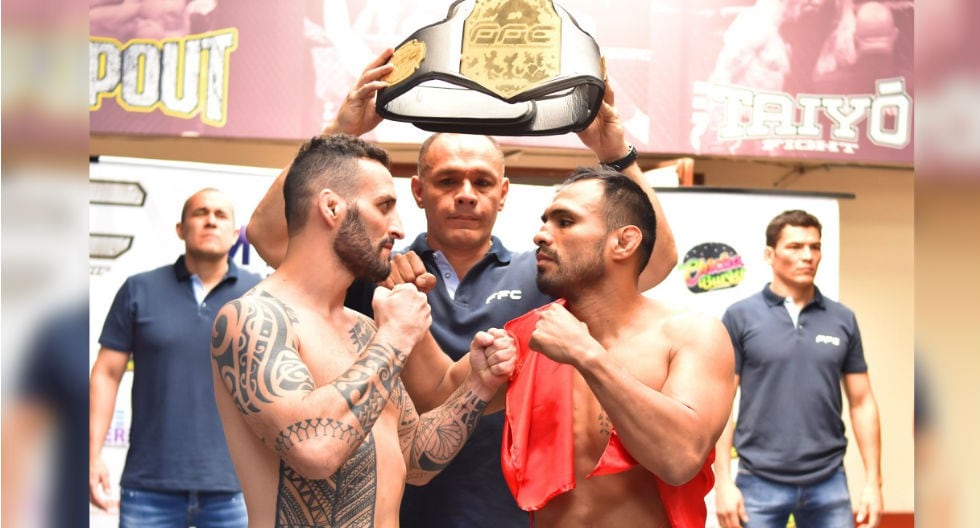 Fernando 'Pitbull' Martínez y David Cubas quedaron listos para la disputa del título de peso liviano. (Difusión FFC)