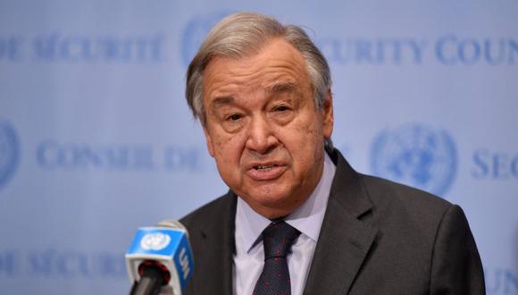 El Secretario General de la ONU, Antonio Guterres. (Foto: ANGELA WEISS / AFP)