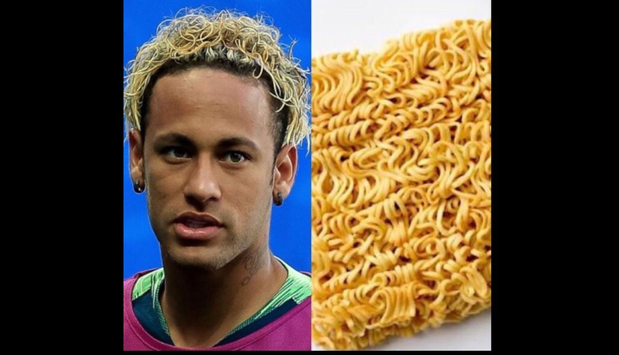 Neymar fue el centro de los memes por su cambio de 'look'. (Fotos: Facebook/Twitter)