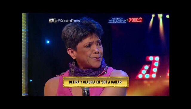 Betina Onetto lloró al hablar de Claudia Dammet en Combate. (ATV)