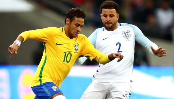 Brasil busca cerrar amistoso con Inglaterra antes de la Copa del Mundo. (Foto: EFE)