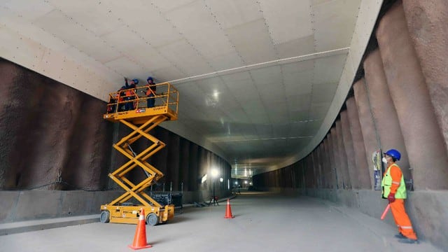 Siguen las obras para el túnel subterráneo Benavides, que se proyecta estará listo en la quincena de enero del 2017. (Foto: Municipalidad de Lima)