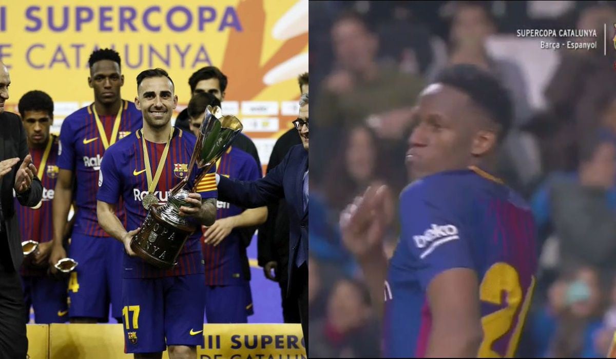 Barcelona ganó Supercopa de Cataluña: Yerry Mina anotó gol y festejó con bailecito | VIDEO