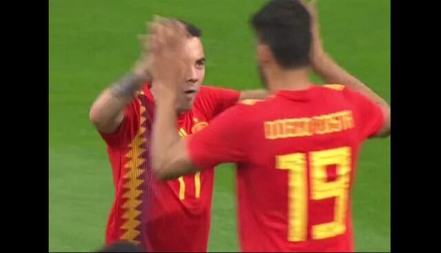 España ganó 1-0 con gol de Iago Aspas. (Fotos: Agencias)