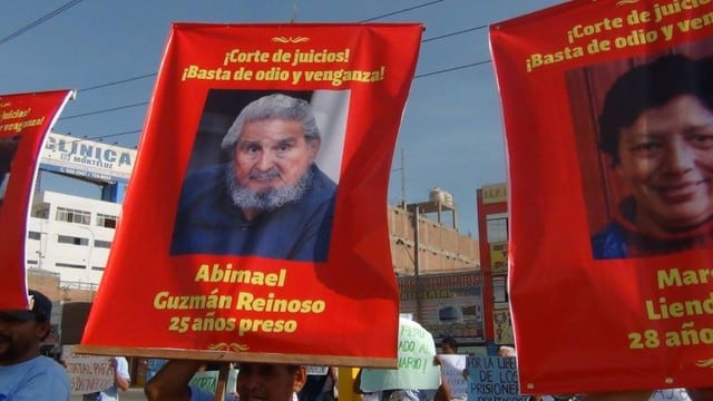 Hasta 15 años por pancartas de Abimael Guzmá y Sendero Luminoso.