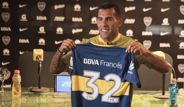 Carlos Tevez presentado en Boca Juniors