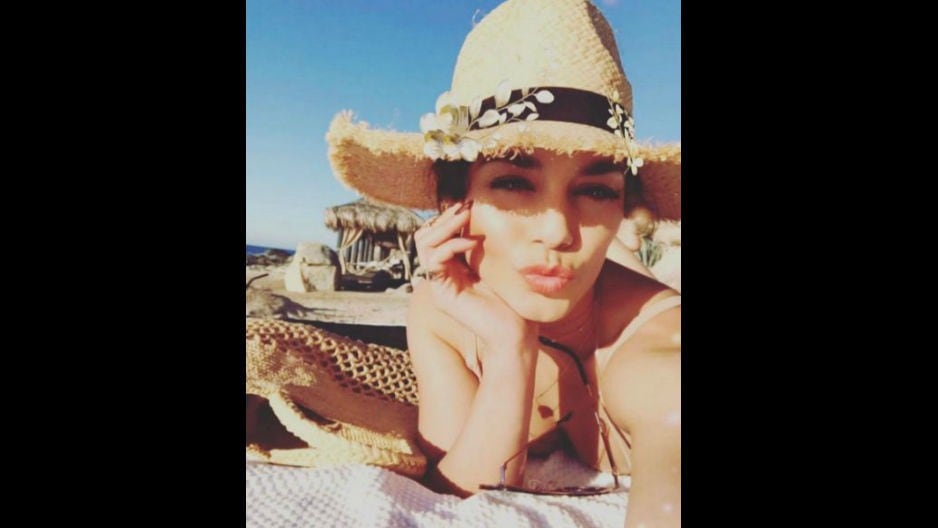Vanessa Hudgens presume de su figura en playas de México. (Instagram)
