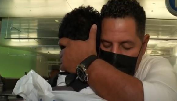 Samael confesó que extrañaba los abrazos de su padre quien se encontraba muy lejos en los Estados Unidos. (Foto: Noticias Telemundo)