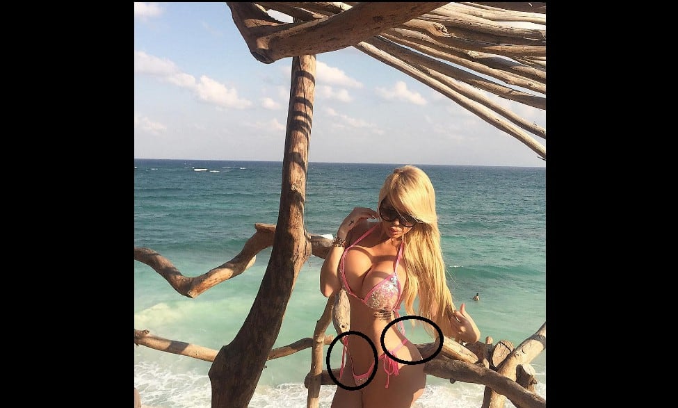 Alejandra de la Fuente es la hija de Laura Bozzo que usa Instagram para mostrar sus curvas, pero usuarios le piden que no abuse del photoshop. (Fotos: Instagram)