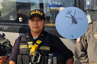 ‘El ángel de los aires’: valerosa mujer policía rescató a hombre de edificio en llamas en Cercado de Lima