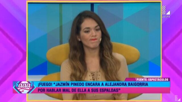 En redes sociales siguen criticando a Jazmín Pinedo en las redes sociales por humillar a Alejandra Baigorria. (Fotos: Captura de video)