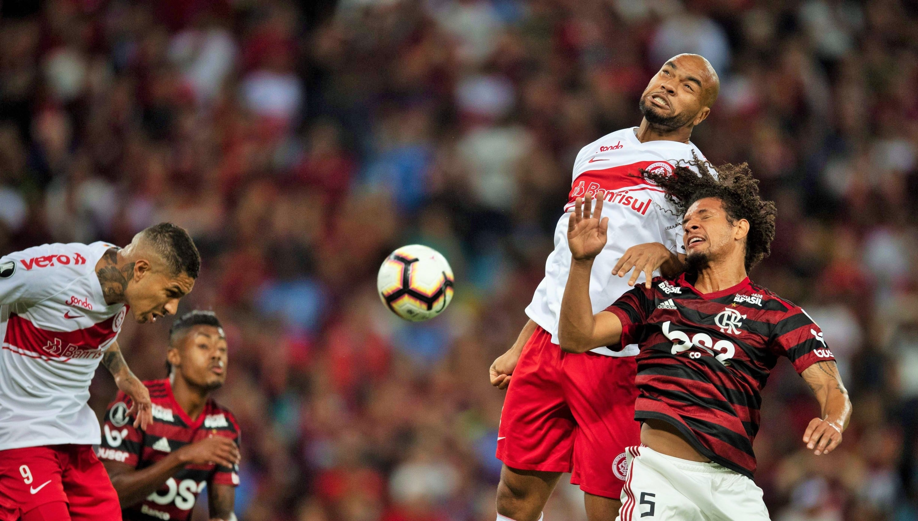 Inter de Porto Alegre con Paolo Guerrero pierde 2-0 ante  Flamengo