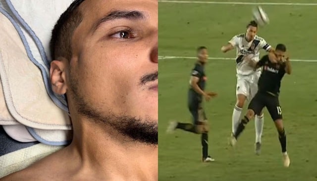 Ibrahimovic fracturó el cráneo a un rival. (Fotos: YouTube/Twitter)