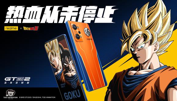 Realme tiene una nueva versión de sus smartphones inspirados en Dragon Ball Z. | Foto: Realme