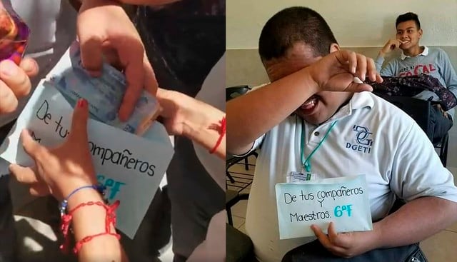 Estudiantes en México donan sus becas a un compañero de bajos recursos para que pueda estudiar. (Facebook)