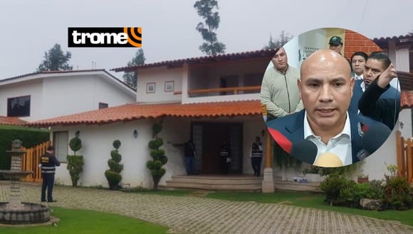 Agentes llegaron esta mañana a la casa en Cajamarca de Joaquín Ramírez.