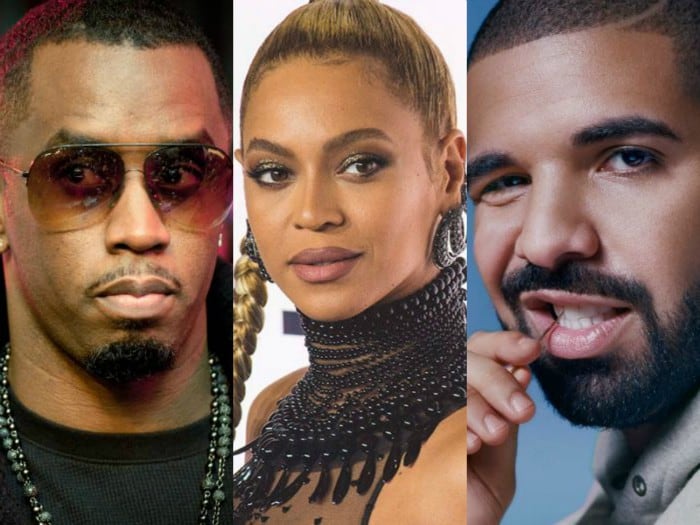 Sean ‘Diddy’ Combs, Beyoncé y Drake.