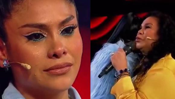 Maricarmen Marín rompe en llanto cuando Eva Ayllón le canta tema que le recuerda a su madre. (Foto: Captura de YouTube).