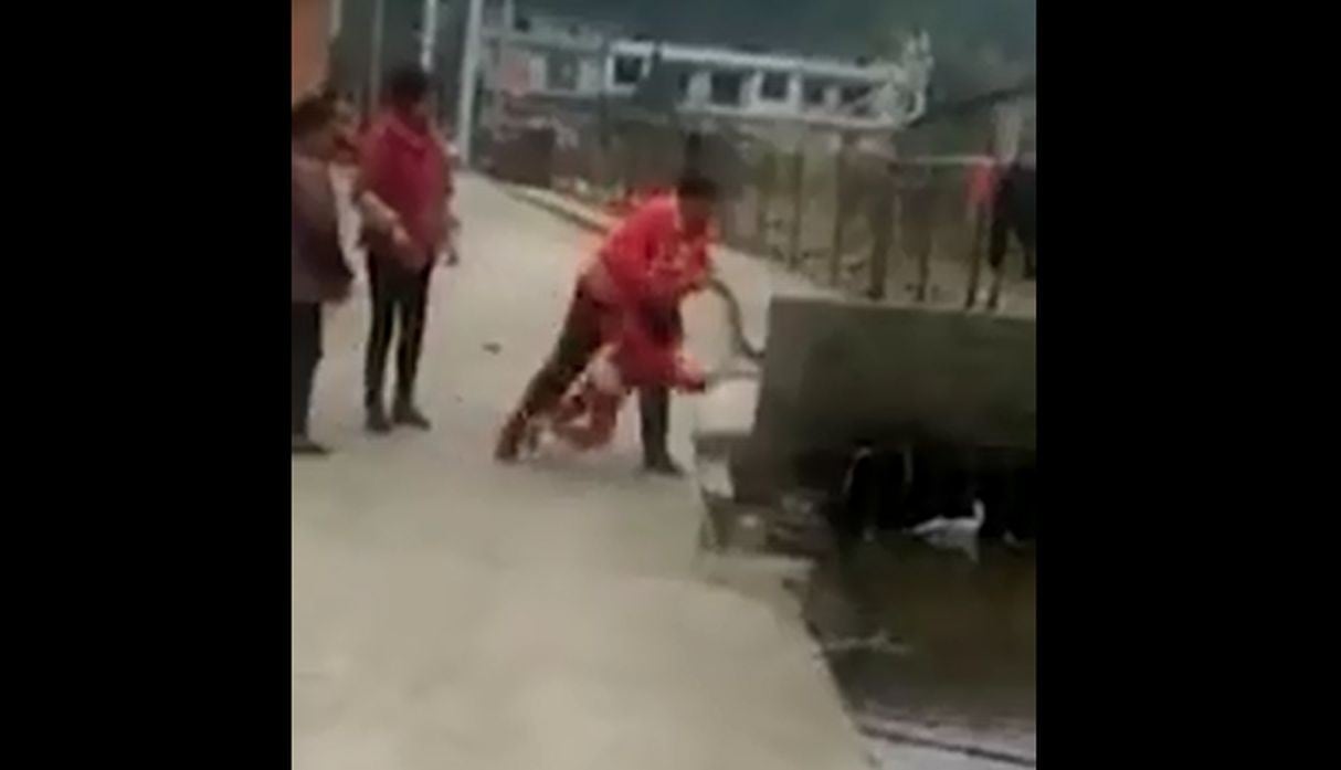 Tres mujeres discutieron y luego, sin explicación alguna, una niño fue arrojado a un río. (Foto: Captura YouTube)