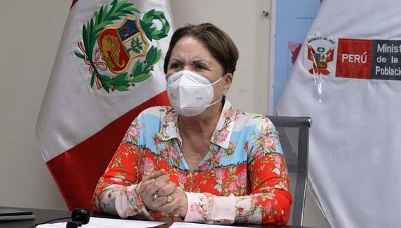 La ministra de la Mujer, Rosario Sasieta, saludó que el Congreso rechazó la moción de vacancia presidencial. (Foto: Andina)