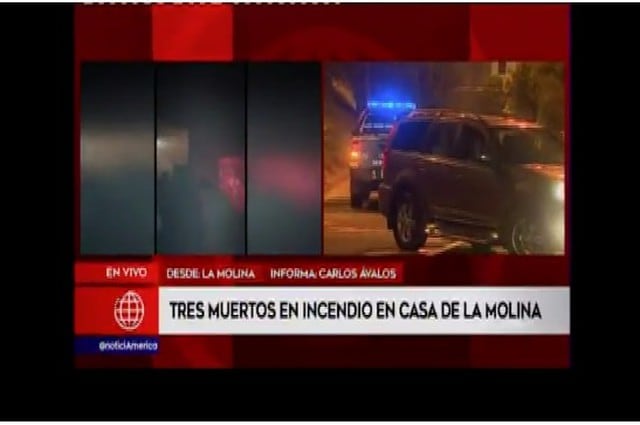 Tragedia en el distrito de La Molina. (Captura America TV)