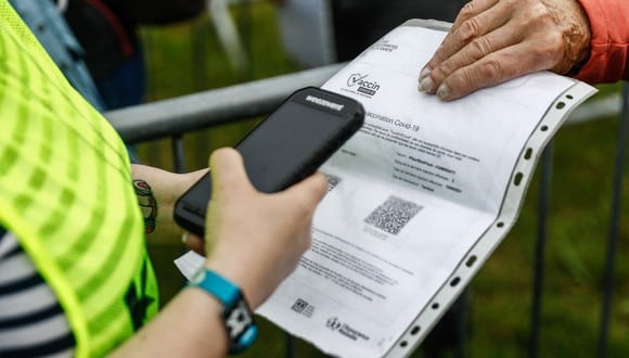 El pasaporte sanitario Covid-19 es obligatorio en Francia para acceder a la mayoría de los lugares públicos. (Foto: Sameer Al-DOUMY / AFP)