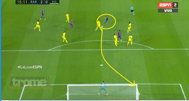 Arthur anota golazo en la victoria de  Barcelona ante Villarreal