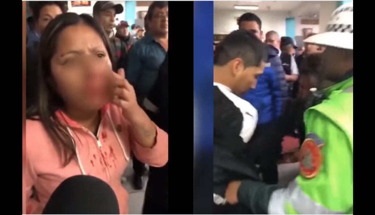 Cercado de Lima: Mujer descubre que su esposo iba a viajar con su amante, ella le reclama y él le rompe la nariz