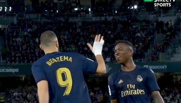 Gol de Karim Benzema en Real Madrid vs Real Betis por Liga Santander