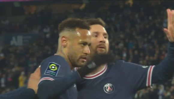 Neymar anotó el 1-0 del PSG vs. Lorient en la Ligue 1. (Fuente: Captura ESPN)