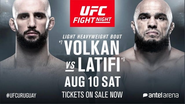 El suizo Volkan Oezdemir y el sueco Ilir Latifi se enfrentarán en Uruguay. (UFC)