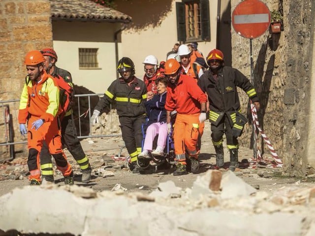 Terremoto en Italia. (AFP)