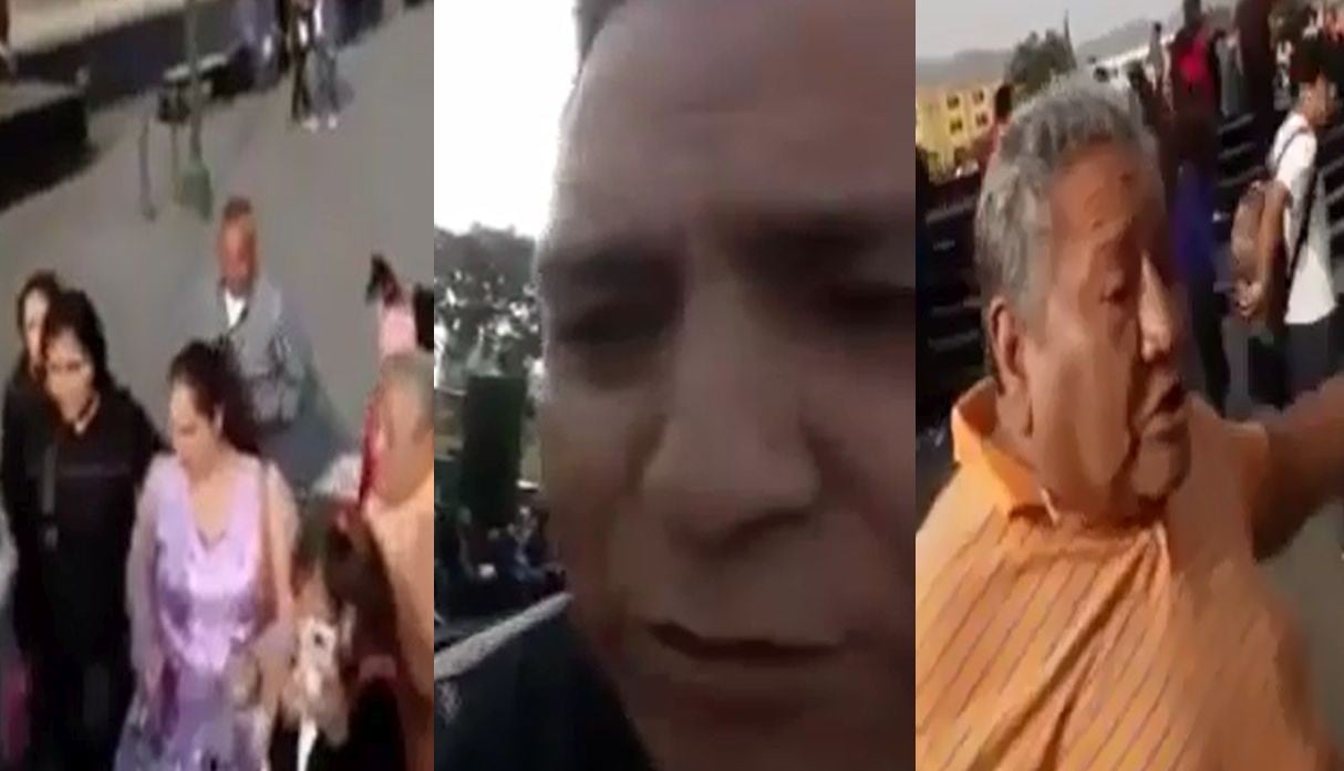 Un cómico ambulante amenazó con botar a cantantes folclóricas de la Alameda Chabuca Granda, en el Cercado de Lima. (Capturas: Facebook)