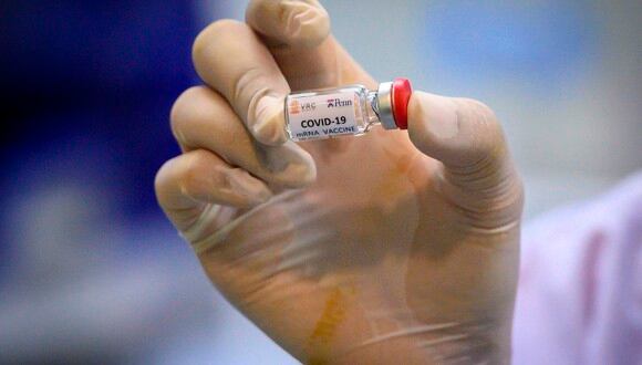 En la imagen, una de las vacunas candidatas que se desarrollan contra el COVID-19. (Foto: Mladen ANTONOV/AFP).