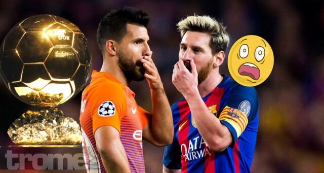 Sergio Agüero se olvidó de su amigo Lionel Messi a la hora de pensar en el Balón de Oro.