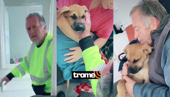 Un video viral muestra cómo un padre de familia acabó enamorándose del cachorro que no quería tener en un principio. | Crédito: @jonnakennedy / TikTok