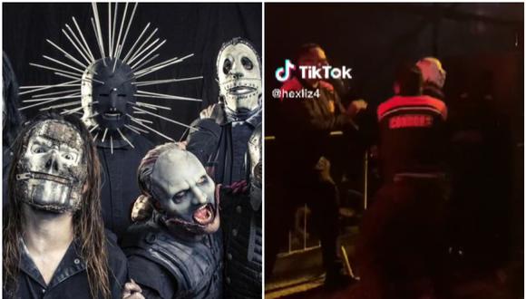 Cantante de Slipknot casi es ahorcado por personal de seguridad. (Foto: @hexliz4 / TikTok)