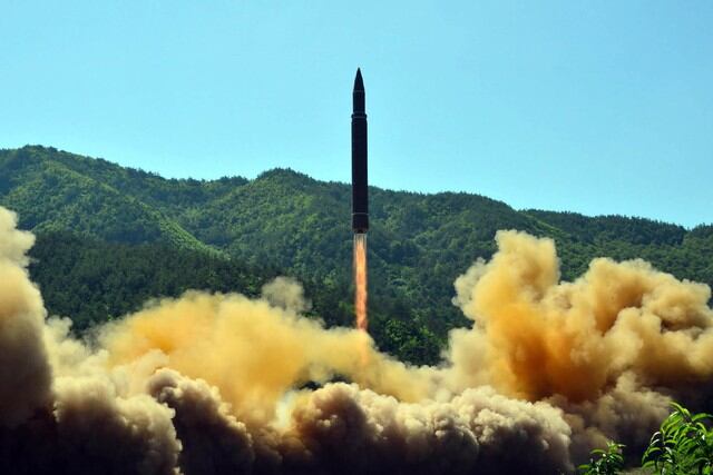 Fue hace unas semanas que Corea del Norte había realizado el lanzamiento de un misil balístico intercontinental.