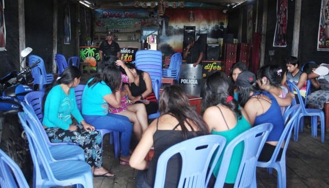 Rescatan a 18 extranjeras víctimas de explotación sexual y laboral en balneario de Zorritos. FOTO: Andina