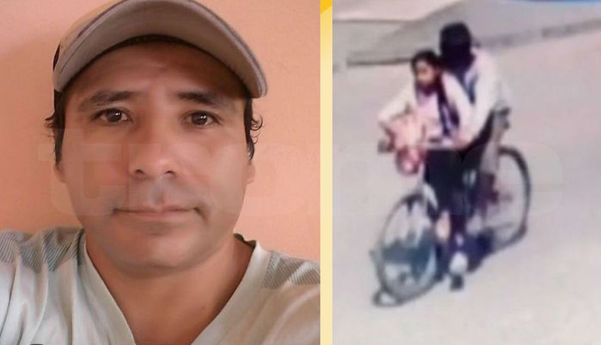 César Alva Mendoza es el hombre que estaba con la niña de 11 años en una bicicleta en San Juan de Lurigancho.