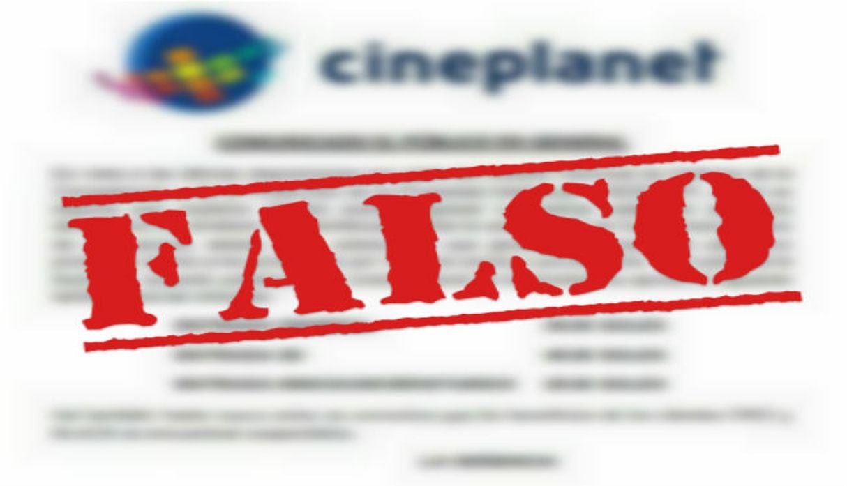 Cineplanet utilizó su cuenta de Facebook para desmentir falso comunicado.