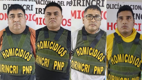 Policía capturó a seis sujetos implicados en asesinato de policía durante el robo de una camioneta en la Av. Belaunde, en Comas. (Foto: PNP)