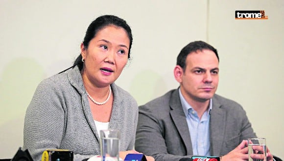 Keiko Fujimori y su esposa Mark Vito. (Foto: GEC)