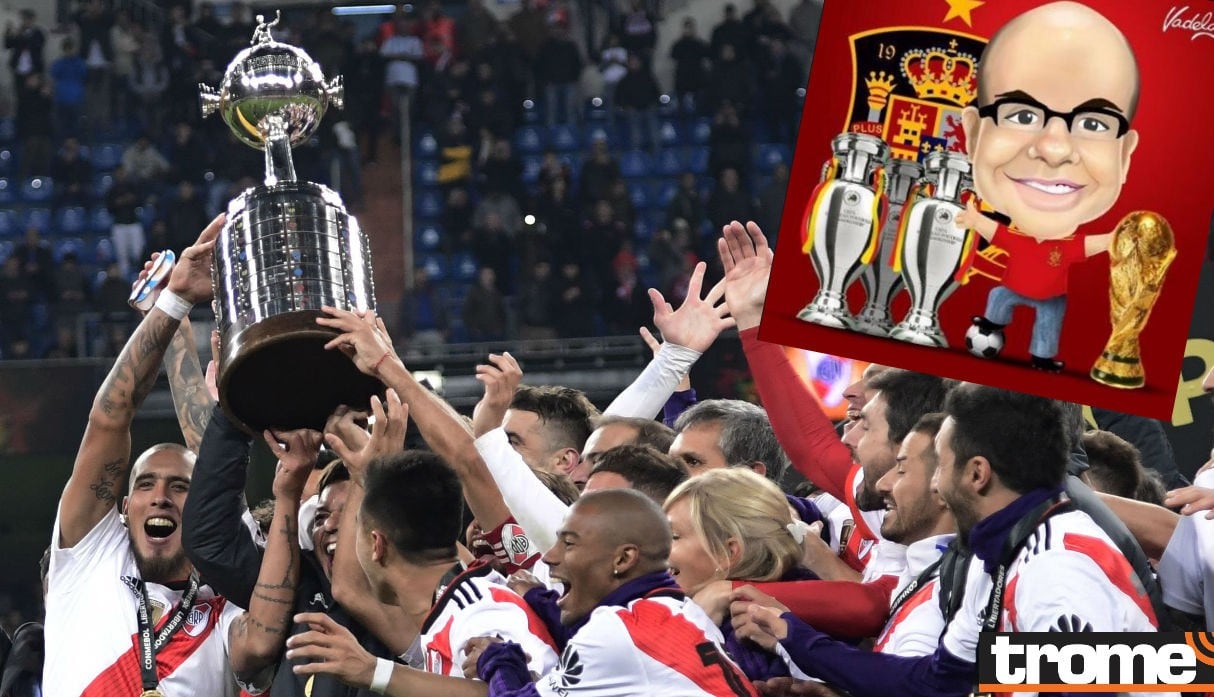 MisterChip generó polémica tras el campeonato de River Plate en la Copa Libertadores.