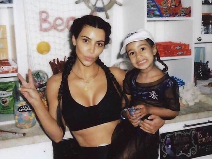 Kim Kardashian y su primogénita North West. Foto: Instagram