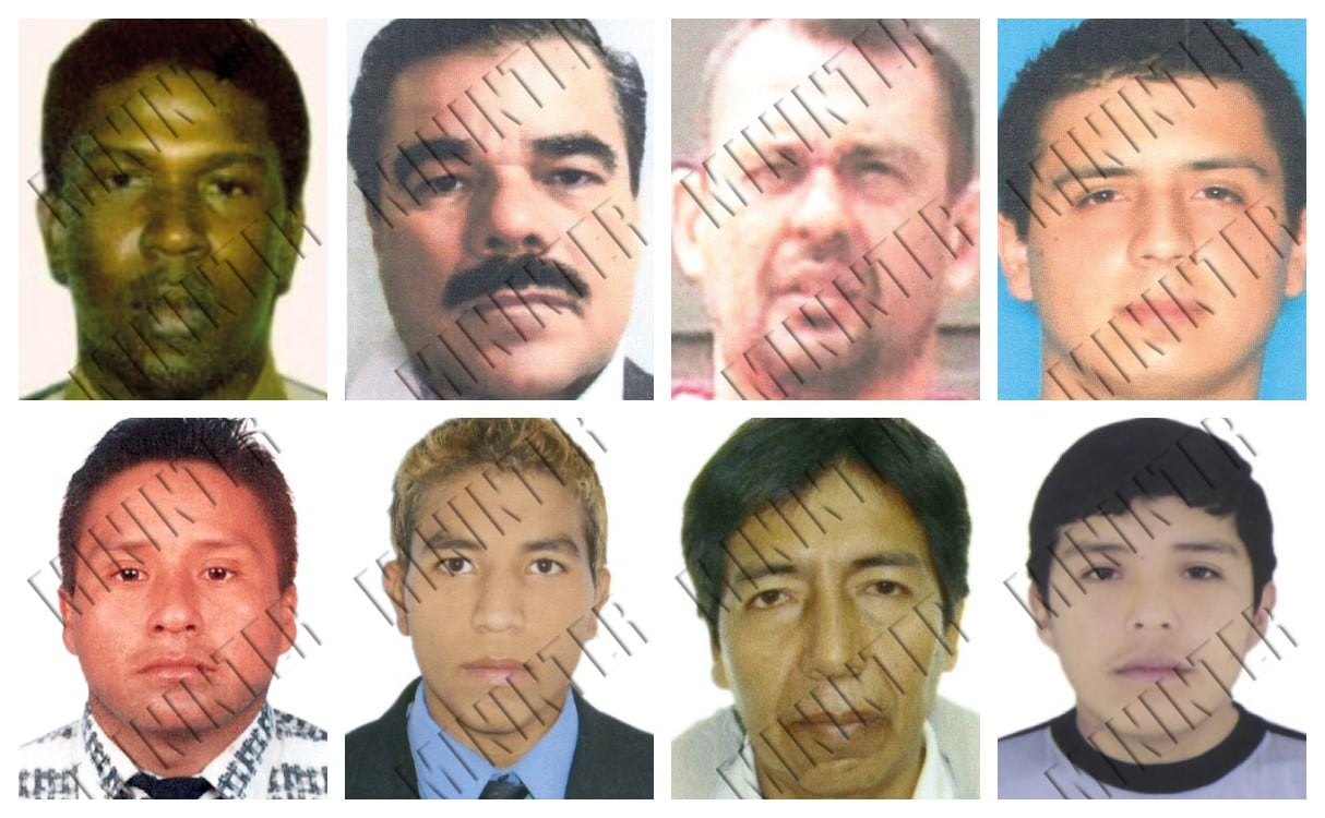 Los 11 rostros de las personas más buscadas en el Perú. (Fotos:Mininter)