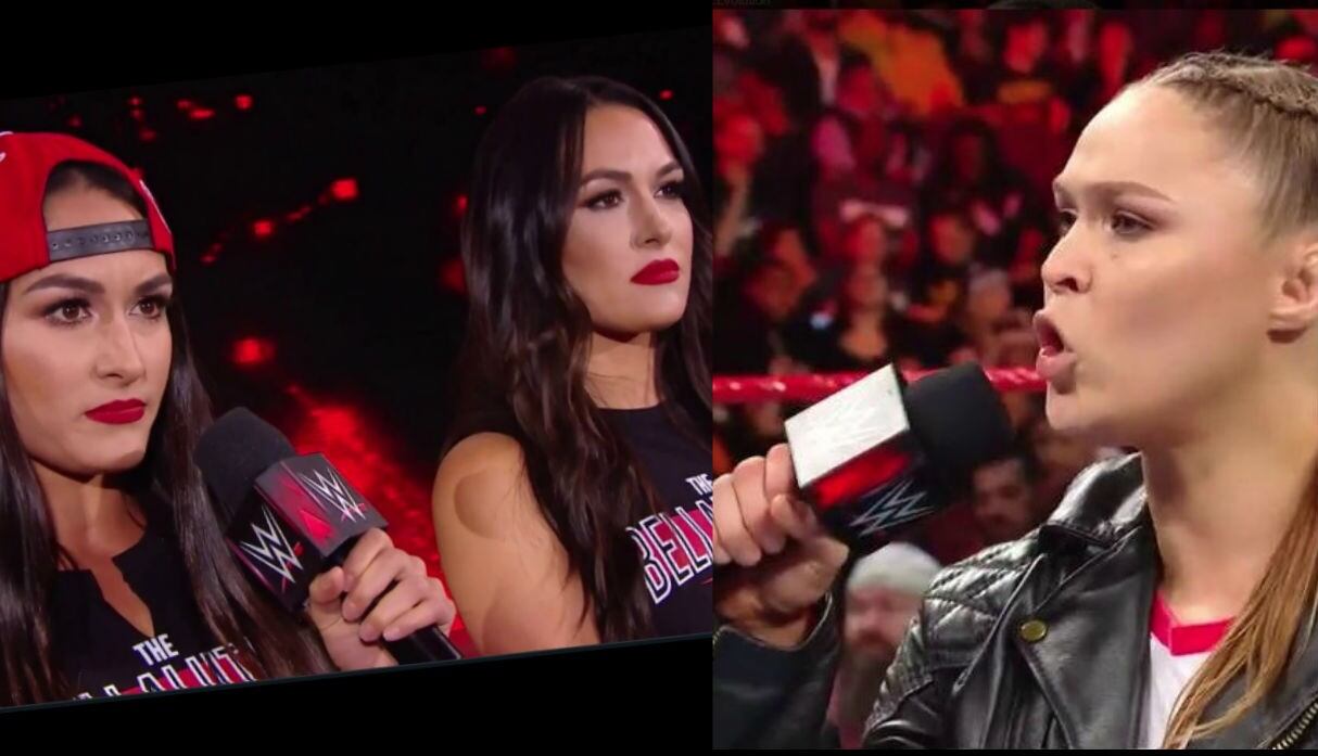 Ronda Rousey se desquitó de las gemelas Bella. (WWE)