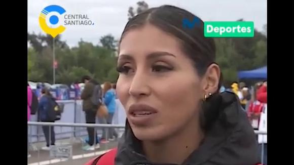 Kimberly García agradec apoyo de peruanos en Santiago a pesar del clima surante su competencia (Video: Mosvistar Deportes)